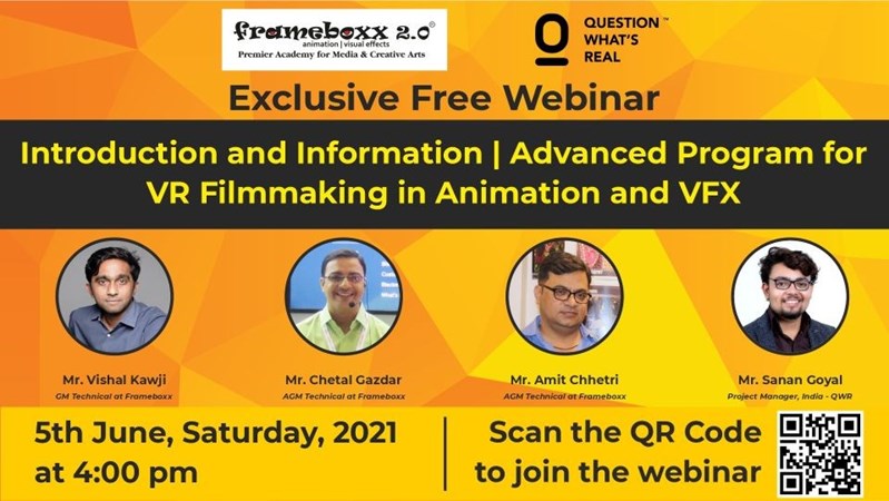 Introduction and Information- Advanced Program for VR Filmmaking in Animation and VFX